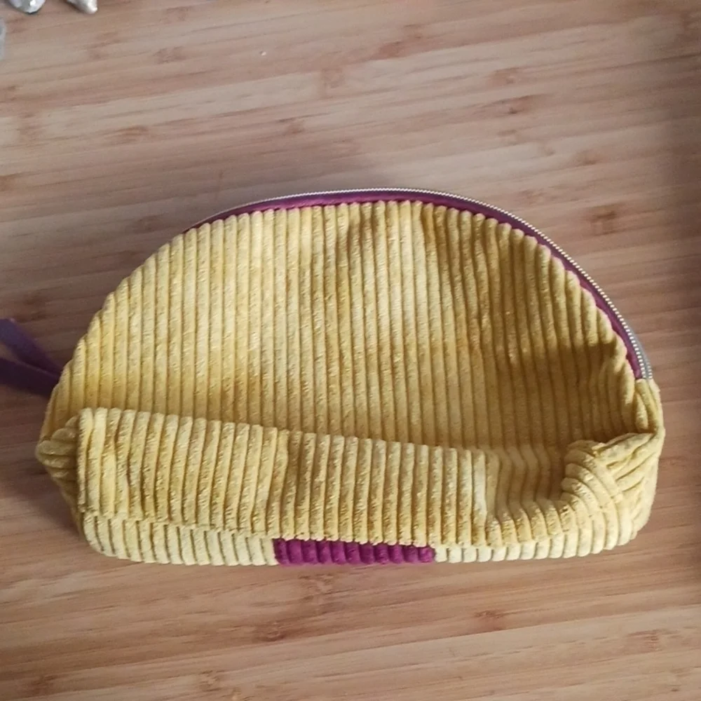 Ipsy  Courderoy Fabric Cosmetic Bag
